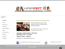 Tablet Screenshot of hairart-team.de